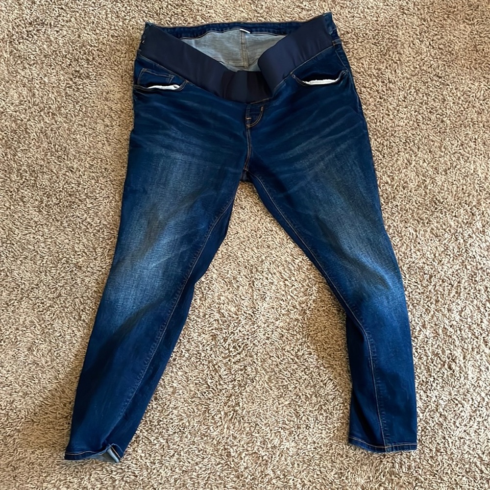 Maternity front panel jeans
